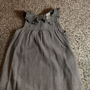 Black and White Gingham Sleeveless Dress